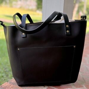 Large Tote with zipper by Portland Leather Goods
